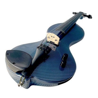 Phos Electric Violin with Shadow Preamp - Carbon Patterned Black Finish — view 6