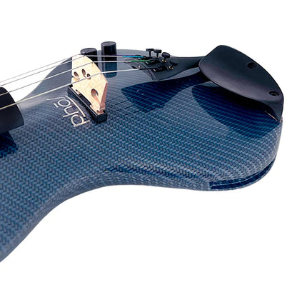 Phos Electric Violin with Shadow Preamp - Carbon Patterned Black Finish — view 2