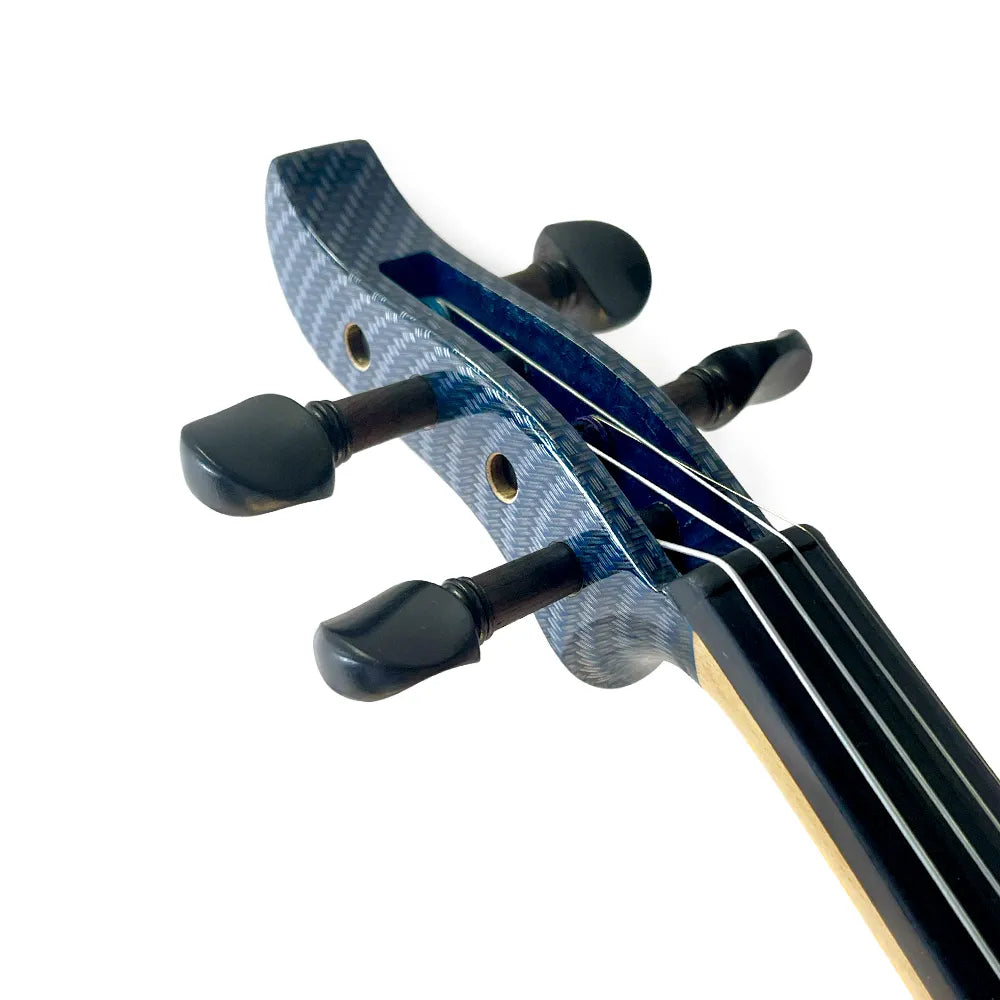 Phos Electric Violin with Shadow Preamp - Carbon Patterned Black Finish — view 3