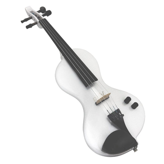 PHOS Electric Violin with Case - Shadow Active Preamp - Textured White