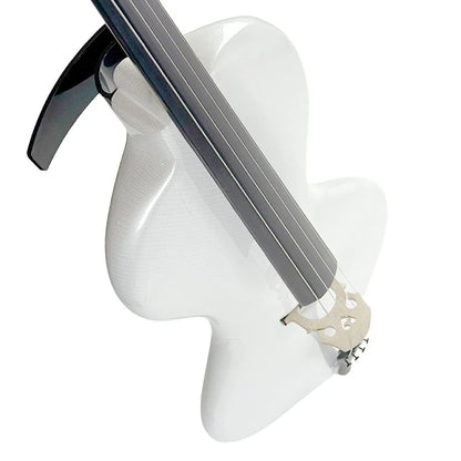 PHOS Electric Cello with Shadow Active Preamp in Gig Bag - White — view 2