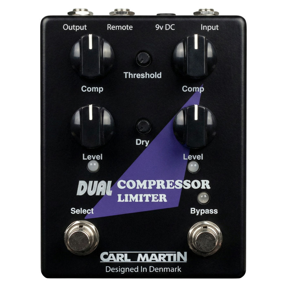Carl Martin Dual Compressor Limiter Analog Guitar Pedal with True Bypass and Dual Compression Setups — view 2