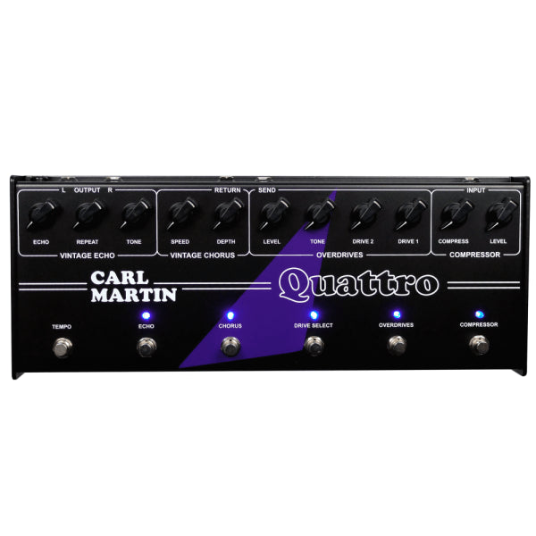 Carl Martin Quattro Multi-Effects Guitar Pedal with Compressor, Overdrive, Chorus, Delay and Send/Receive Loop — view 3