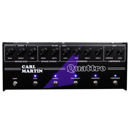 Carl Martin Quattro Multi-Effects Guitar Pedal with Compressor, Overdrive, Chorus, Delay and Send/Receive Loop — view 3