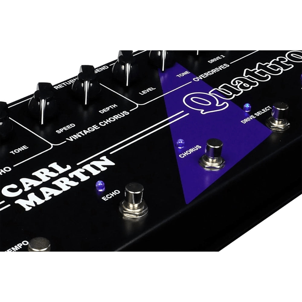 Carl Martin Quattro Multi-Effects Guitar Pedal with Compressor, Overdrive, Chorus, Delay and Send/Receive Loop — view 4