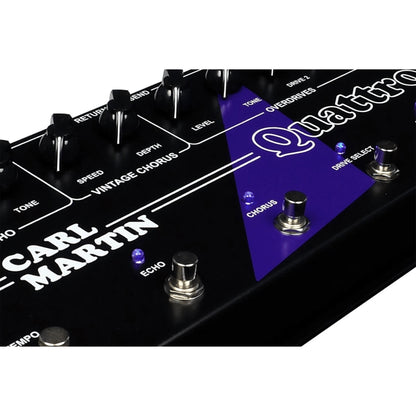 Carl Martin Quattro Multi-Effects Guitar Pedal with Compressor, Overdrive, Chorus, Delay and Send/Receive Loop — view 4