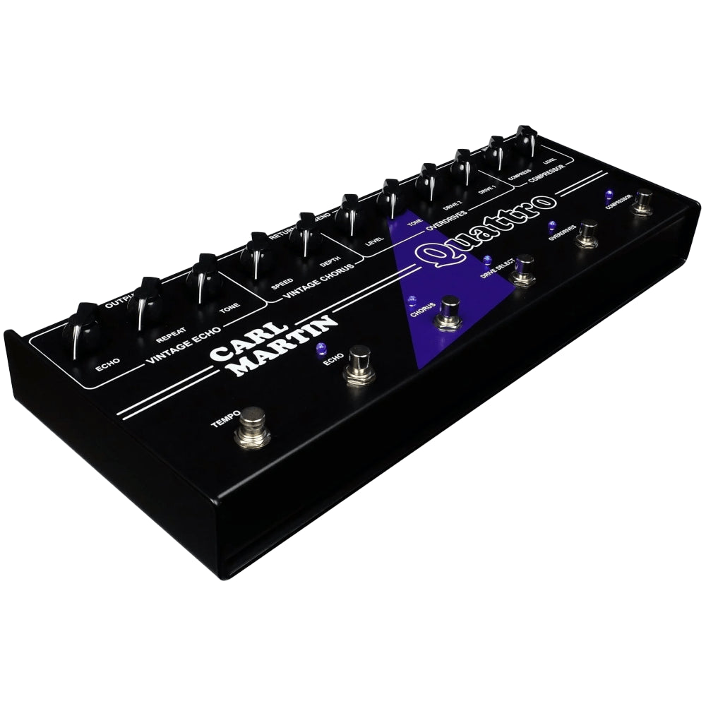 Carl Martin Quattro Multi-Effects Guitar Pedal with Compressor, Overdrive, Chorus, Delay and Send/Receive Loop — view 2