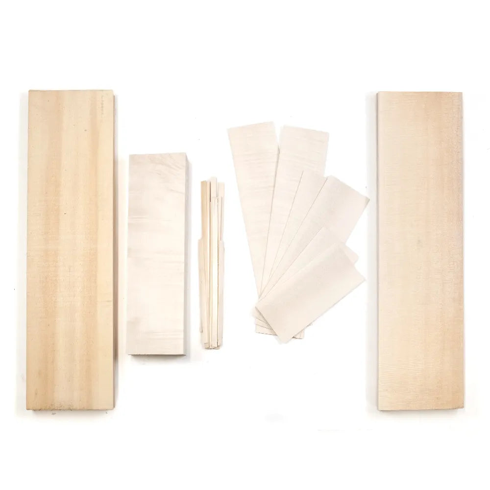 Gliga A Cello Set: Top, Back, Neck, Rib, and Lining Wood Strips