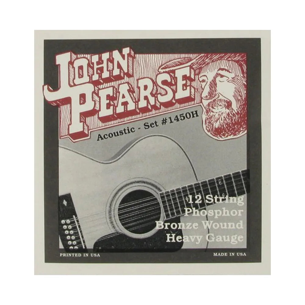 John Pearse 1450H Phosphor Bronze 12-String Acoustic Guitar Strings C# 13-56