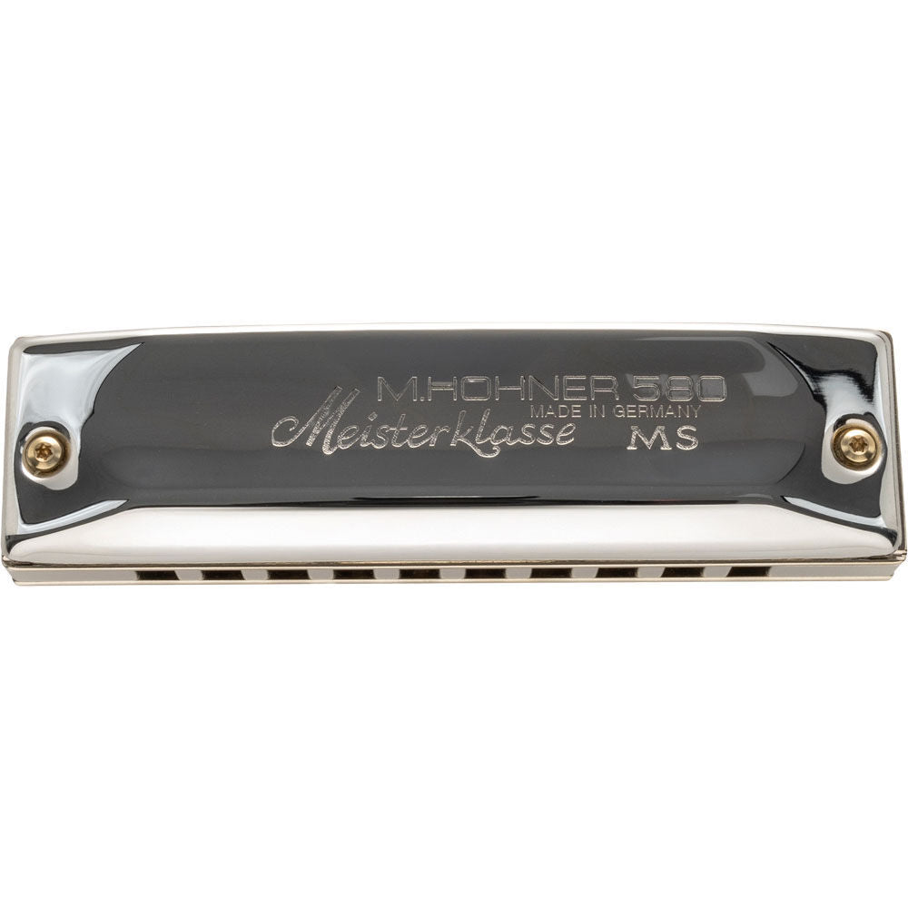 Hohner MS Series Meisterklasse Harmonica Key of Bb with Anodized Aluminium Comb and Thicker Reed Plates — view 3