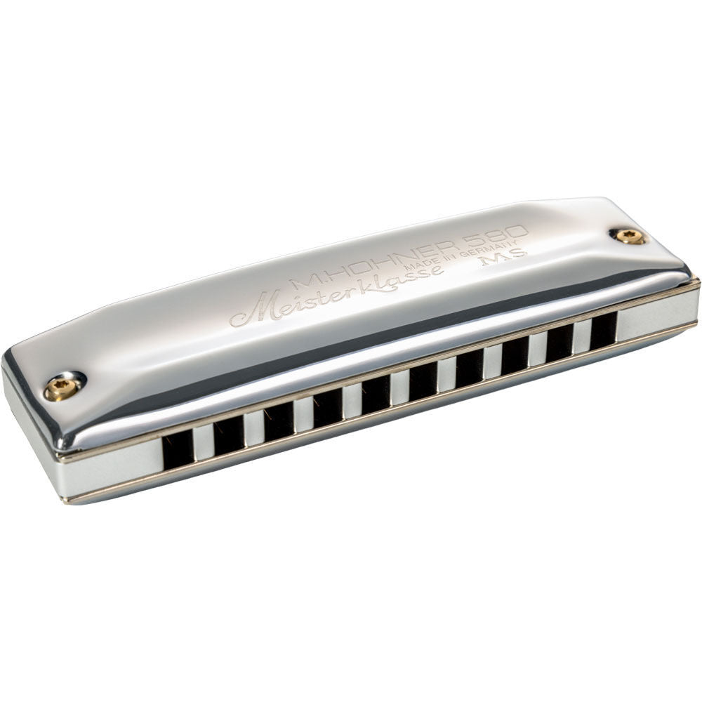 Hohner MS Series Meisterklasse Harmonica - Key of C, Diatonic, 10 Holes, Anodized Aluminium Comb, Brass Reed Plates, Modular Design — view 2