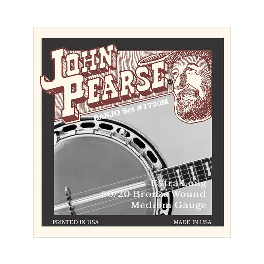 John Pearse 1720M 80/20 Bronze Long-Neck Banjo String Set (10-23)