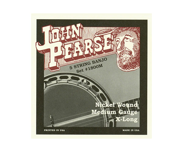 John Pearse Banjo Set-Nickel (010-023)1800M