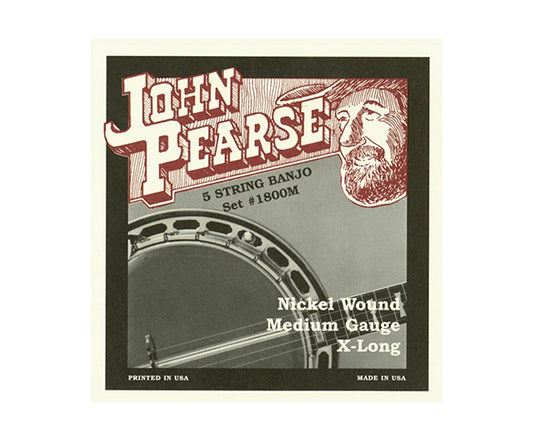John Pearse Banjo Set-Nickel (010-023)1800M