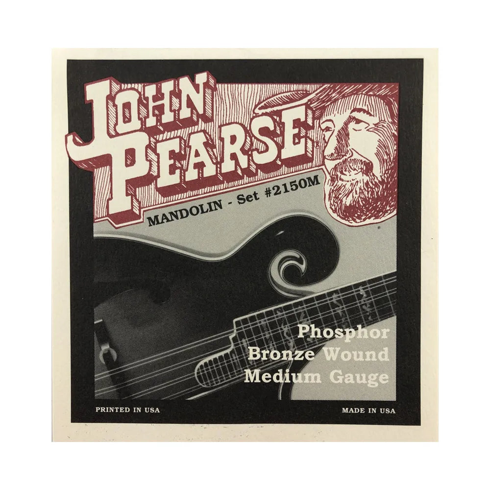 John Pearse 2150M Phosphor Bronze Mandolin Strings 11-40, Gauges .011 to .040