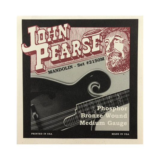 John Pearse 2150M Phosphor Bronze Mandolin Strings 11-40, Gauges .011 to .040