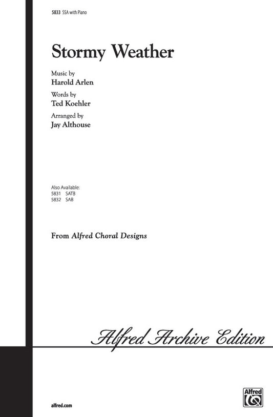 Stormy Weather Choral Sheet Music
