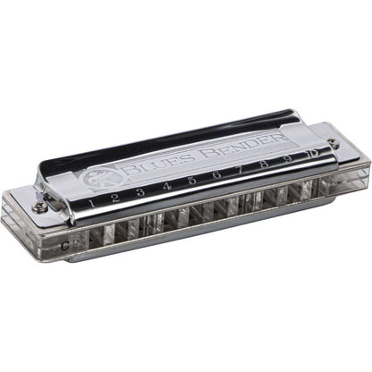 Hohner Enthusiast Series Blues Bender Harmonica Key of A, Diatonic, 10 Holes, Brass Reeds, ABS Comb, Stainless Steel Cover Plates — view 2