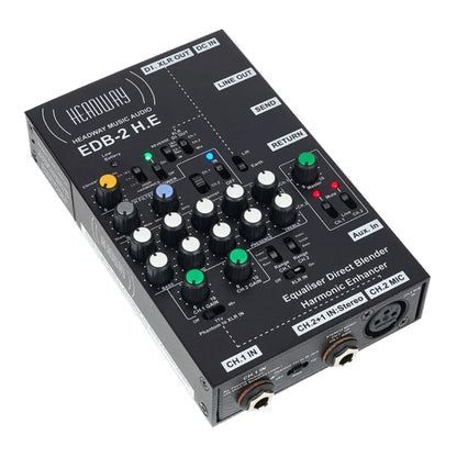 Headway EDB-2 H.E. Pro Acoustic Preamp - Dual-Channel, EQ, Notch Filter, Phantom Power, DI Box for Acoustic Instruments