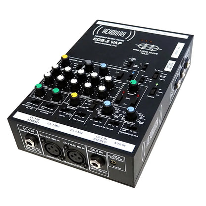 Headway Pro Acoustic Preamp EDB2-VAP with Dual Channel, Valve Circuit, 5-Band EQ, Phantom Power, Anti-Feedback Tools, and USB Charger