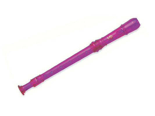 Angel 2 Piece Purple Recorder with Cleaning Rod and Fingering Chart