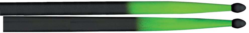 AMS 5ANGB 5A Nylon Tip Drumsticks Black/Green