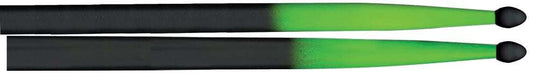 AMS 5ANGB 5A Nylon Tip Drumsticks Black/Green