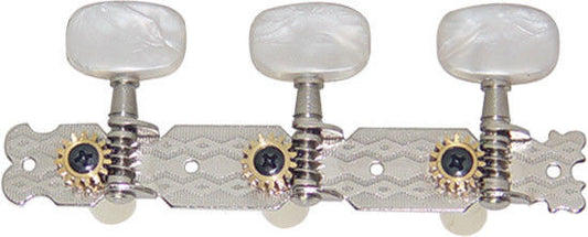 DR. PARTS - Classical Guitar Machine Heads Perloid Buttons Complete Set