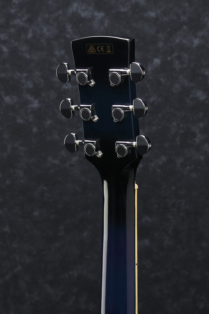 Ibanez PF15ECE Acoustic Guitar Trans Blue Burst — view 2