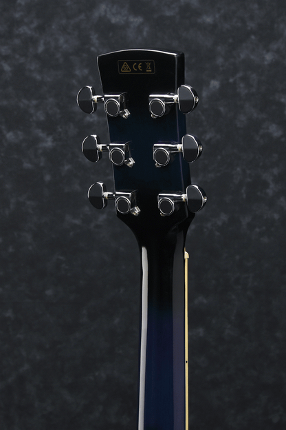 Ibanez PF15ECE Acoustic Guitar Trans Blue Burst — view 2