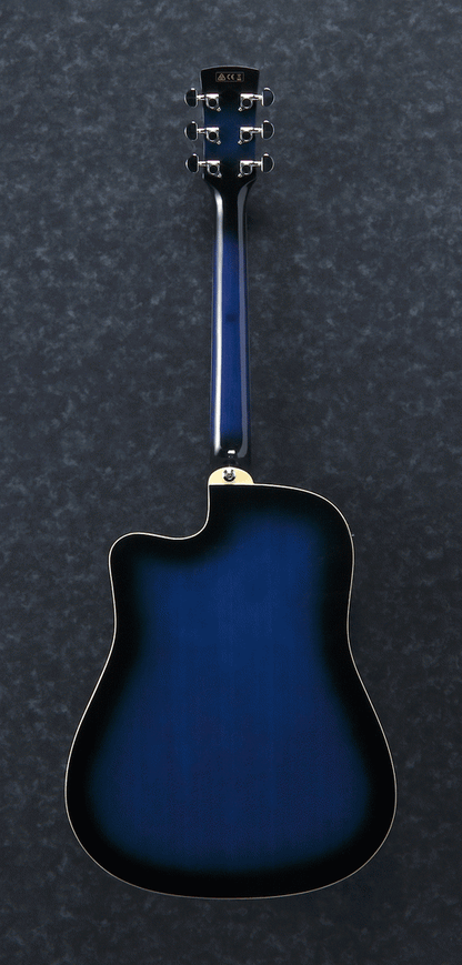 Ibanez PF15ECE Acoustic Guitar Trans Blue Burst — view 4