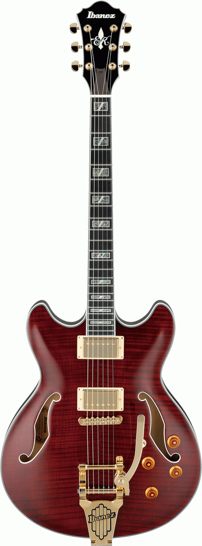 Ibanez EKM10T WRD Eric Krasno Electric Guitar W/Case (Wine Red)