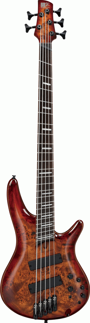 Ibanez SRMS805 BTT Electric 5-String Bass (Brown Topaz Burst)