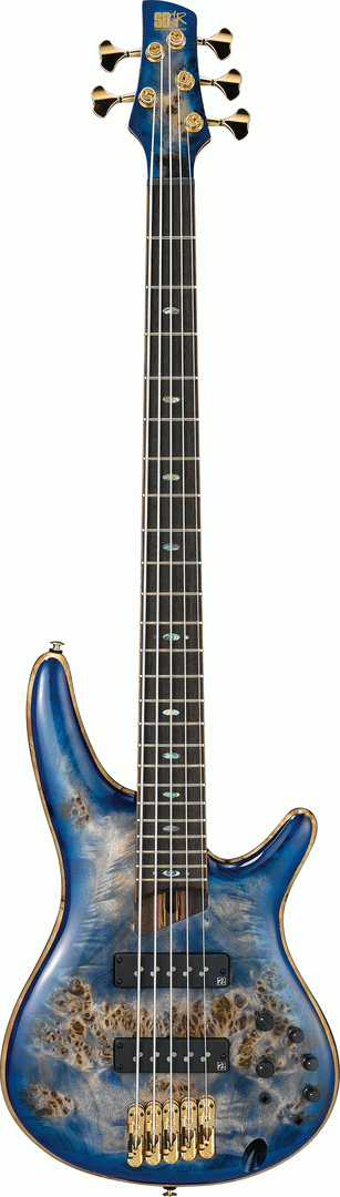 Ibanez SR2605 CBB Premium Electric 5-String Bass With Bag(Pgpbb) (Cerulean Blue Burst)