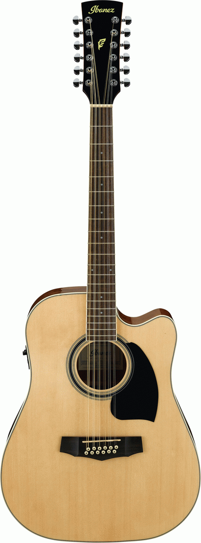 Ibanez PF1512ECE NT Electric Guitar 12 String (Natural High Gloss)