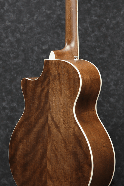 Ibanez AE205JR Acoustic Guitar w/ Pickup & Gigbag (Open Pore Natural) — view 4