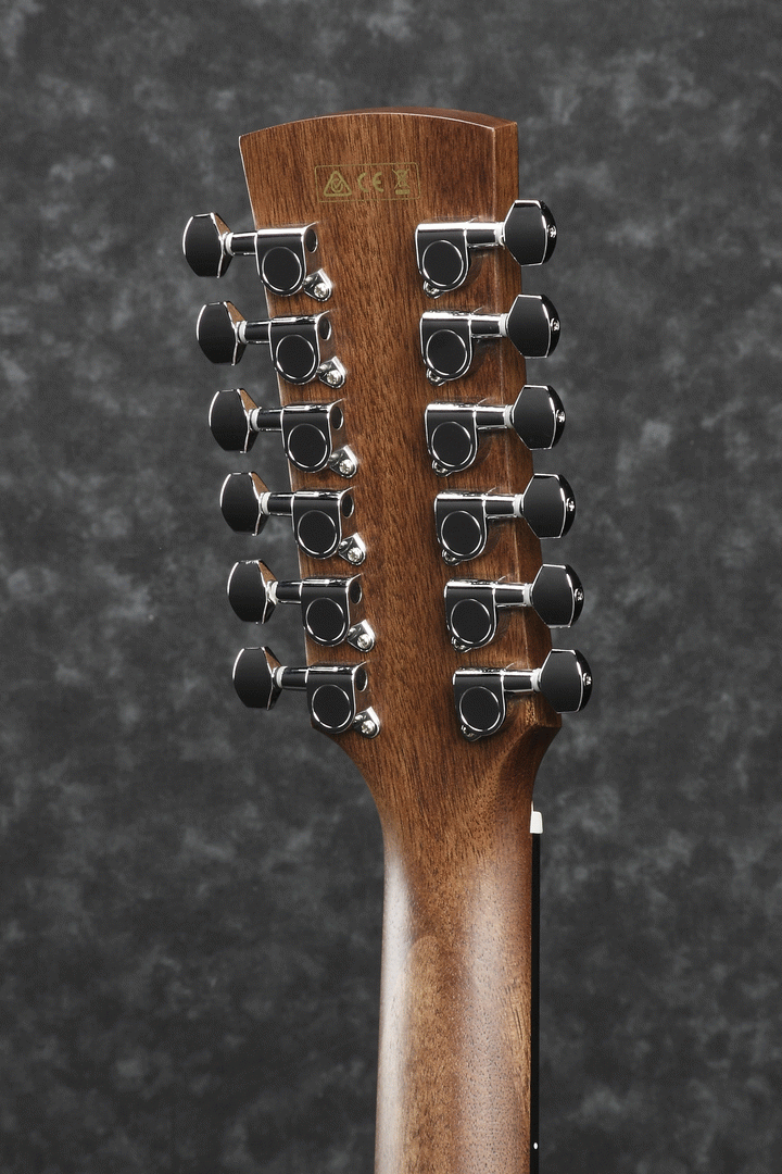 Ibanez AW5412CE 12-String Acoustic Electric Guitar (Open Pore Natural) — view 4