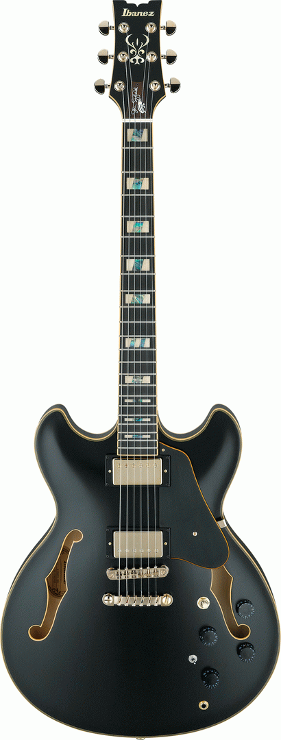 Ibanez JSM20 BKL John Scofield Electric Guitar W/Case (Black Low Gloss)