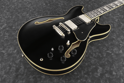Ibanez JSM20 BKL John Scofield Electric Guitar W/Case (Black Low Gloss) — view 4