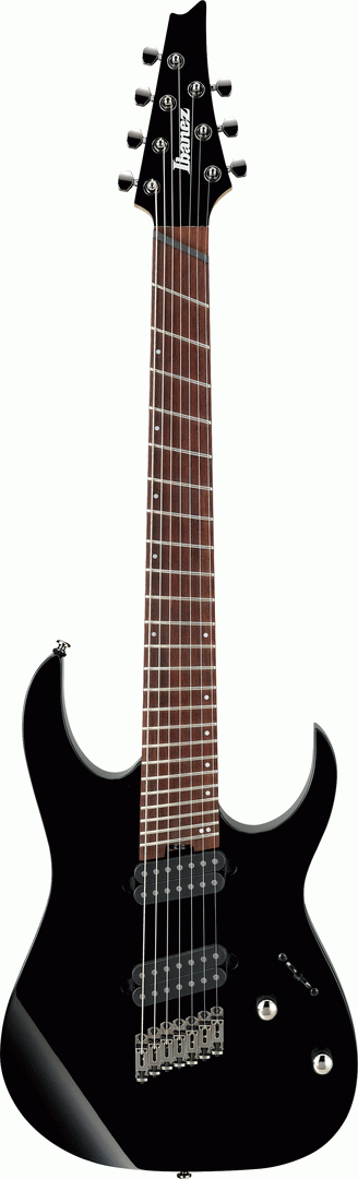 Ibanez RGMS7 BK Electric Guitar (Black)