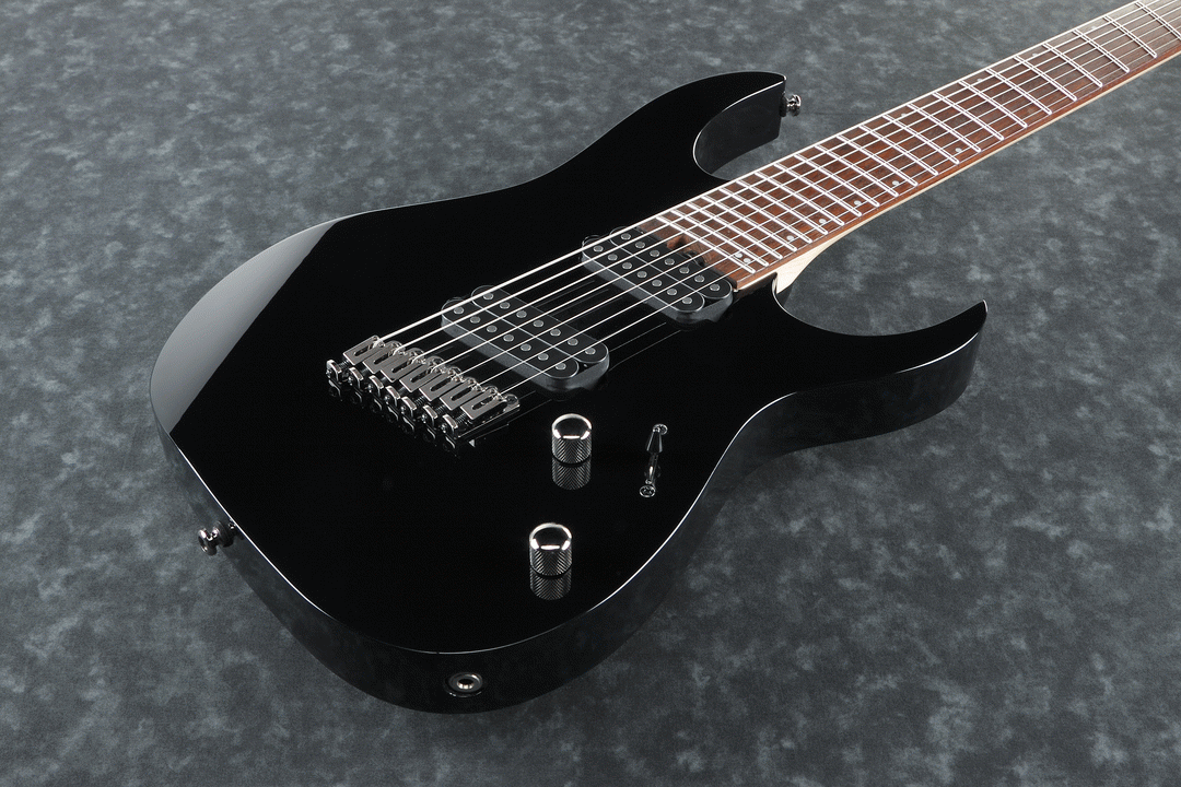 Ibanez RGMS7 BK Electric Guitar (Black) — view 3