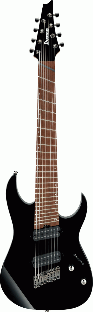 Ibanez RGMS8 BK Electric Guitar (Black)