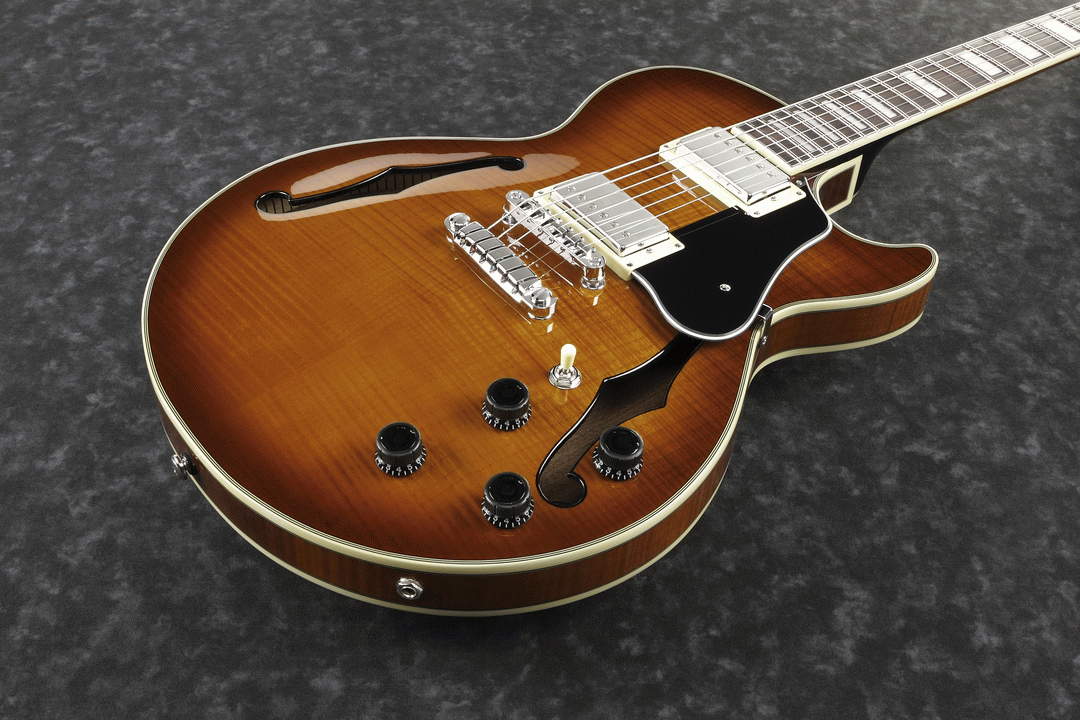 Ibanez AGS73FM VLS Artcore Electric Guitar (Violin Sunburst) — view 4