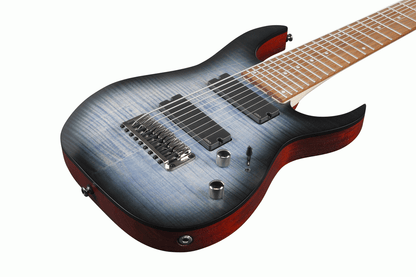 Ibanez RGIR9FME FDF Electric Guitar (Faded Denim Burst Flat) — view 2