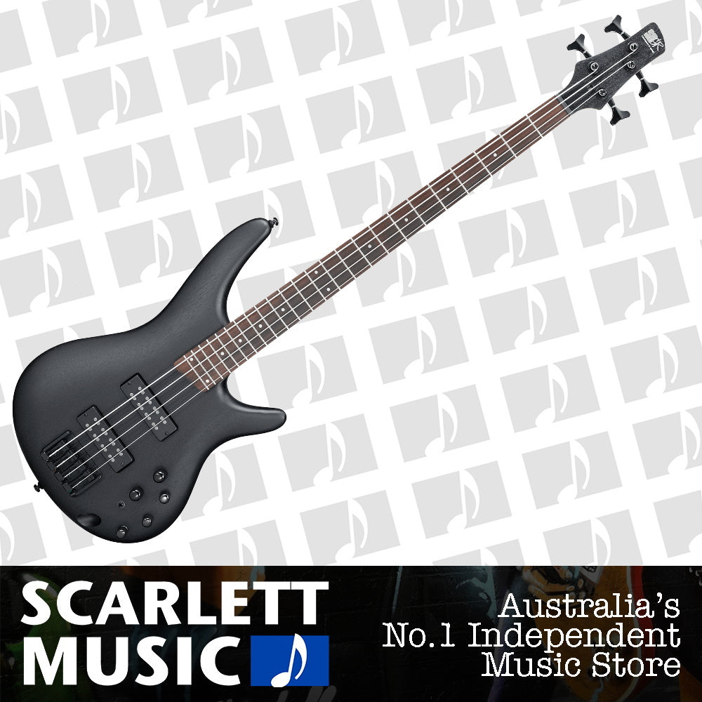 Ibanez SR300 4 String Electric Bass Guitar Weathered Black — view 2
