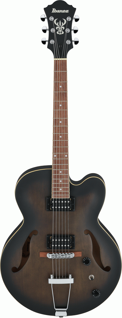 Ibanez AF55 Artcore Hollowbody Electric Guitar (Transparent Black Flat)