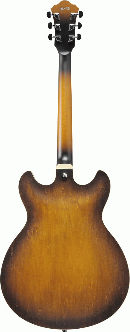 Ibanez AS53 Artcore Hollowbody Electric Guitar (Tobacco Flat) — view 2