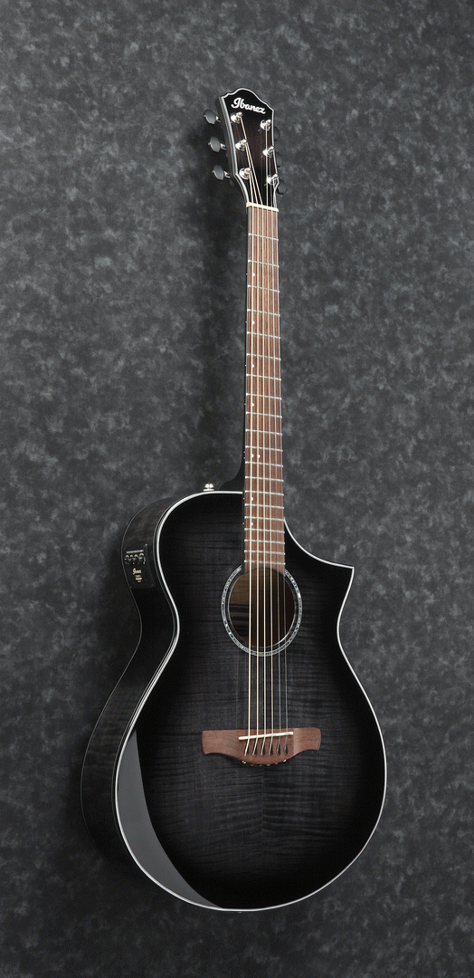 Ibanez AEWC400 TKS Acoustic-Electric Guitar (Transparent Black Sunburst) — view 3