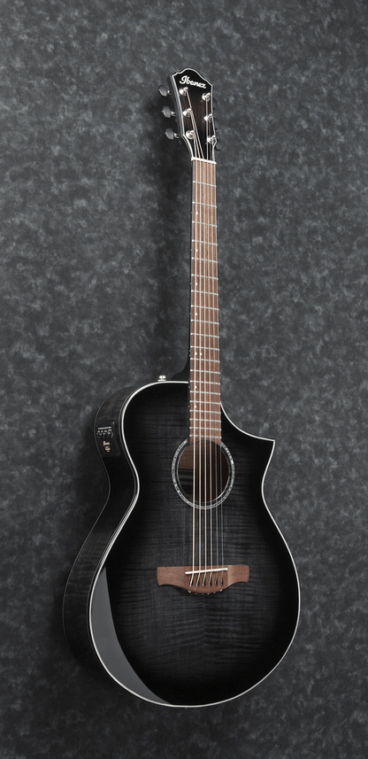 Ibanez AEWC400 TKS Acoustic-Electric Guitar (Transparent Black Sunburst) — view 3