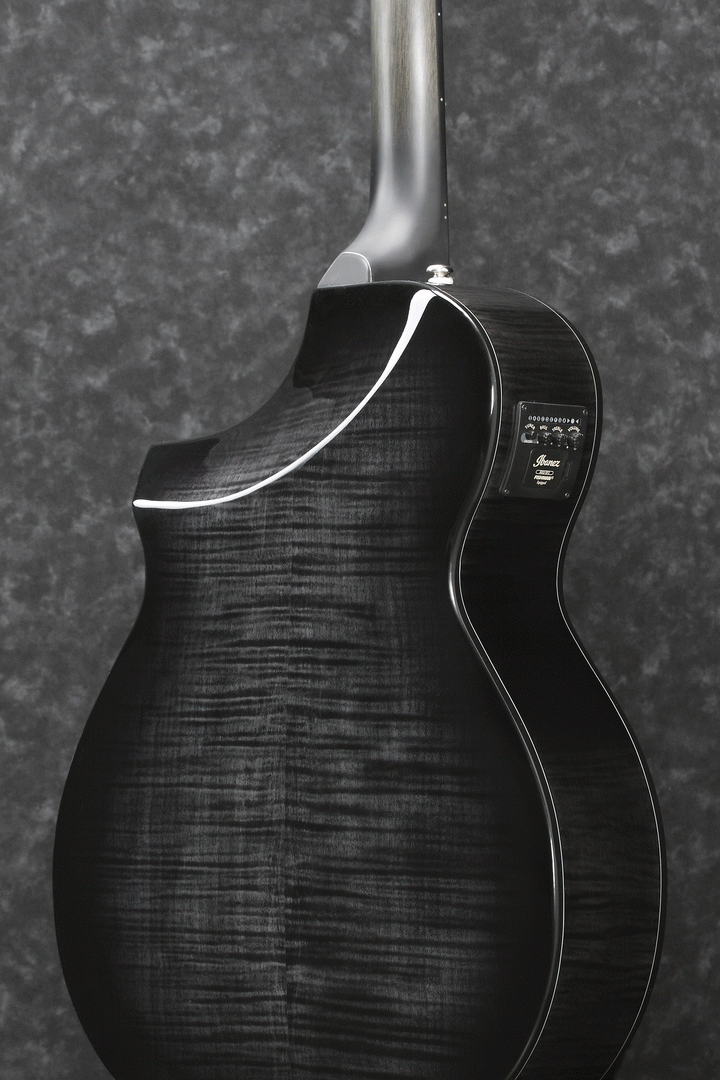 Ibanez AEWC400 TKS Acoustic-Electric Guitar (Transparent Black Sunburst) — view 2